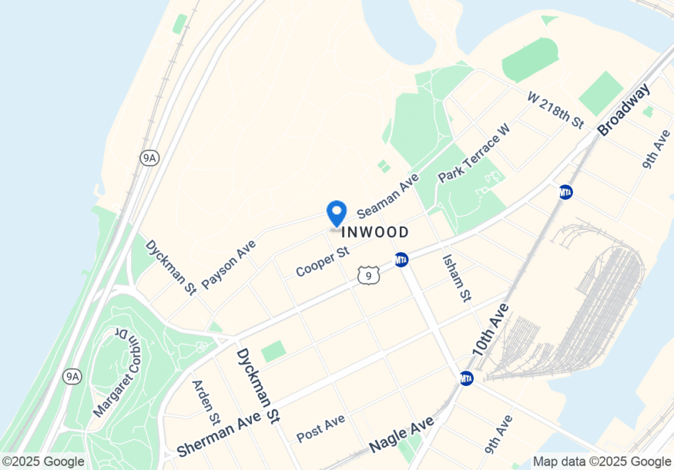 109 Seaman Avenue map